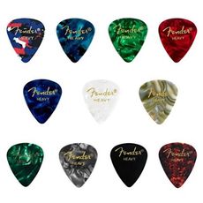 Fender 最經典款燙金字木吉他/民謠吉他/電吉他/電貝斯 Bass 用 Pick 彈片 唐尼樂器