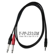 Stander Y-PP-231 Y Cable Y型線 3.5mm 公 轉 雙 6.3mm 公