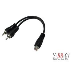 stander y-rr-01 rca 梅花 母頭 轉兩個 rca 公頭 音源訊號分接線[唐尼樂器]