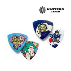 Master 8 日本製 PICK 藝術創作設計系列 櫻花 富士 浮世繪 吉他 Bass 彈片