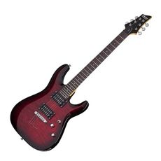 [分期免運] schecter c-6 plus stcb 漸層紅 雲紋 無搖座 電吉他 [唐尼樂器