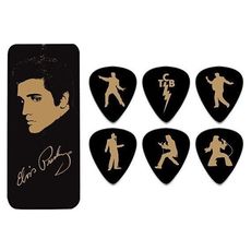 Dunlop 貓王 Elvis Presley 簽名款吉他 Pick 彈片(6片典藏盒裝)唐尼樂器