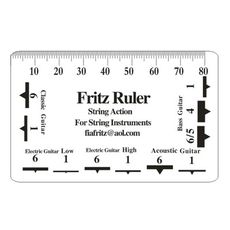 fritz ruler 吉他尺規 弦距 測量尺 測量卡 調整弦距 專用 吉他 電吉他 貝斯 bass