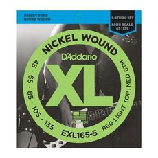 美國製 D'Addario EXL165-5 (45-135) Bass 5弦套弦 [唐尼樂器]