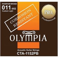 ☆唐尼樂器︵☆ Olympia CTA-1152PB 民謠吉他 套弦 包膜防鏽弦 磷青銅(11-52