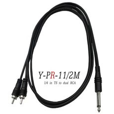 Stander Y-PR-11 Y Cable Y型線 6.3mm 立體聲 轉 雙 RCA 梅花插頭