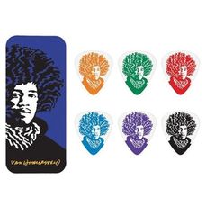 dunlop jimi hendrix 大師彩色肖像紀念 pick 彈片典藏盒[唐尼樂器] - 標準