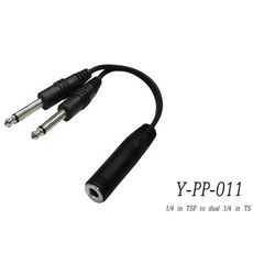 ☆唐尼樂器︵☆ Stander Y-PP-011 台製單聲道 6.3mm 母頭轉(兩個) 6.3mm