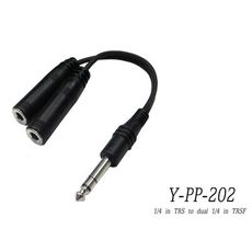 Stander Y-PP-202 6.3mm 立體聲公頭轉 兩個 6.3mm 母頭音源訊號分接線