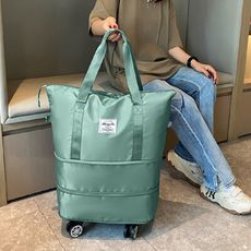 帶滾輪行李包 拉桿行李袋 乾濕分離包 折疊旅行袋 旅行包 行李袋