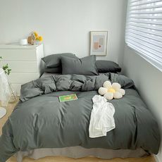 日系簡約風床包(單人加大/三件組) 適合裸睡 床包組 床單 被套 床罩