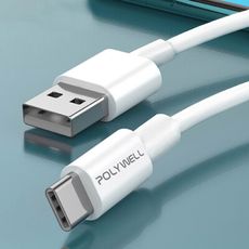 【POLYWEL】USB to Lightning快充線(0.5米) 蘋果i14 安卓 充電線