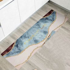 皮革廚房地墊(45x120cm) 防水地墊 長條地墊 廚房踏墊 止滑墊 地毯