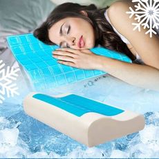 凝膠涼感枕 降溫枕頭 涼感乳膠 S形款 坐墊款 舒壓款 記憶枕 坐墊