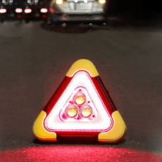【LED閃燈款🔺車子必備】三角警示燈 停車警示燈 車用警示燈 路間警示燈 車禍警示燈 反光三角架
