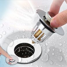 彈跳漏水塞 洗手盆漏水塞 堵水器 排水器 過濾器 下水器 漏水塞 蓄水塞 彈跳塞 塞子 洗手台漏水塞