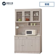 傢俱工場-白雪杉耐磨4尺餐櫃