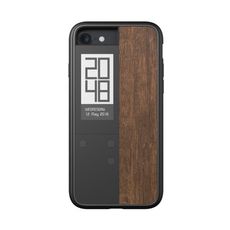 【OAXIS】Ink case IVY 雙螢幕手機殼 for iPhone 7 (紫檀木紋／楓木紋)