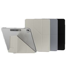SWITCHEASY Origami Nude ipad Pro 13全方位支架透明背蓋保護套