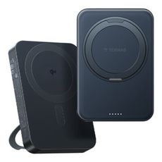 TORRAS Ostand Qi2 10000mAh MagSafe磁吸旋轉支架行動電源-黑