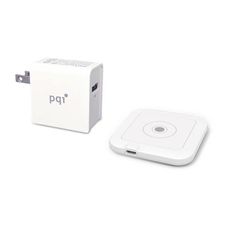 『支援Apple定頻快充』PQI 15w/7.5w QI無線充電板 (內附QC 3.0快速充電器)