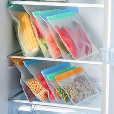 【荷生活】可重覆使用EVA食品保鮮袋 加厚款冰箱食材分類分裝袋-小號
