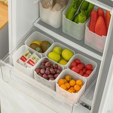 【荷生活】日式加高款門側保鮮冰箱收納盒 廚房分類整理盒