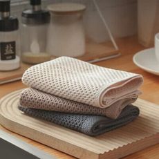 【荷生活】日系蜂窩紋棉質方巾 強力吸水透氣型擦手巾吸水巾