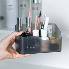 【Dagebeno荷生活】霧面收納盒 浴室鏡櫃收納 桌面收納盒 化妝品保養品收納