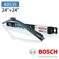 【BOSCH 博世】AERO TWIN A053S 24+24吋 汽車專用軟骨雨刷