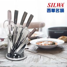 【SILWA 西華】鍛造原木七件式刀具組