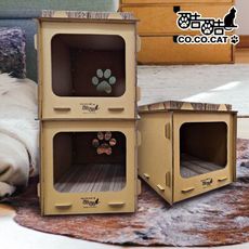 【Co.Co.Cat 酷酷貓】DIY貓屋 / 獨棟別墅-買屋首選★買一送一