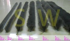 自黏毛刷條 A4底座寛6.9 mm毛長13 mm（背膠-3米售）防撞條 門邊條 氣密條 門縫條