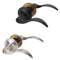 水平鎖60mm【磨砂銀】水平把手【波浪型把手】 房間鎖(有鑰匙) 浴室鎖 客廳 辦公室 臥室 房門