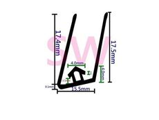 DC-A3 氣密條 818 898 118 1098（3米售）氣密窗 外框站料 站料防雨條 鋁門窗條