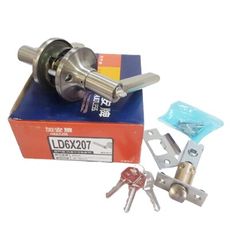 加安牌 房間鎖 LD6X207 磨砂銀色 60mm 內側自動解閂 水平鎖 水平把手鎖 管型板手鎖