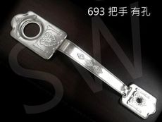 ID693有孔把手 305mm銀色 附螺絲 鋁門把手 不銹鋼把手 門把 手把 落地門把手 把手 取手