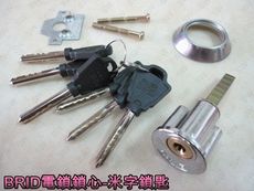 LX001 鳥牌BIRD 電鎖專用鎖心 米字形鎖頭 鎖芯 輔助鎖 自動鐵門鎖 大樓專防盜鎖 鐵門鎖