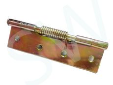 HI029 彈簧鉸鍊 後鈕 4英吋 一付2入附螺絲 台灣製 電鍍 鋁門後鈕 插心後鈕 旗型鉸鏈 鋁門