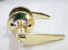 廣安牌 LH701 水平鎖 60 mm 金色 (無鑰匙) 板手鎖 管型 水平把手 浴廁鎖 浴室鎖
