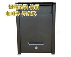 AG019咖啡砂 粉體塗裝 白鐵304#烤漆 信箱 超小型信件箱意見箱 附二支鑰匙 外投外取