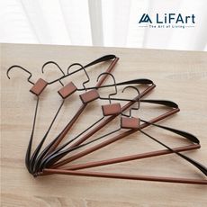 【LiFArt】工業風復古鐵木衣架