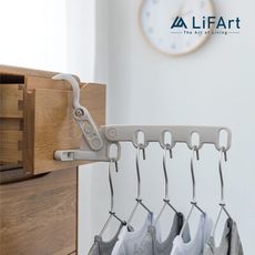 【LiFArt】日式室內五連衣架掛鉤