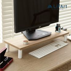【LiFArt】MIT木紋加寬螢幕鍵盤架(螢幕架/鍵盤架/加大)