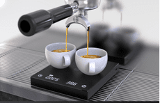 泰摩高階黑鏡BASIC手衝咖啡電子秤/精準咖啡豆秤重計時器/義式手衝咖啡電子秤/帶計時廚房烘焙/家商