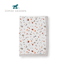 美國Little Unicorn 純棉寶寶毯 蘑菇森林 (紗布毯 嬰兒被)
