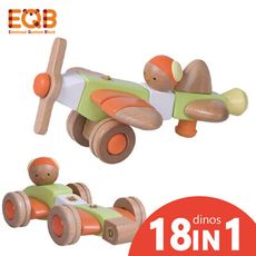 [韓國製升級版] EQB 益智旋轉積木 18in1 交通工具