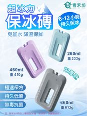 【青禾坊】超冰力保冰磚(藍/紫/灰)加厚款_3入組(保冰磚 保冰盒 保冰箱 保冰劑 保冷磚 冰凍磚)