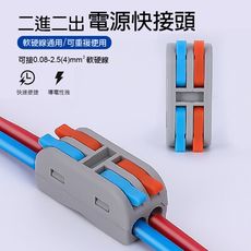 【青禾坊】2進2出 S22C 電線連接器/快速接頭/快速接線端子