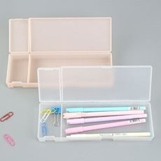 大號 韓版文具鉛筆盒 半透明純色鉛筆盒 磨砂收納盒